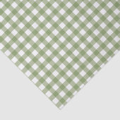 Groen - Maak mijn Daisy Gingham Tissuepapier (Detail)