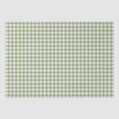 Groen - Maak mijn Daisy Gingham Tissuepapier (Voorkant)