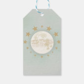 Groen Maan Twinkle Little Star Douche Favorieten Cadeaulabel (Achterkant)