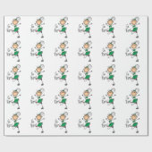 Groen maatbeentje Afbeelding op papier met overvul (Vlak)