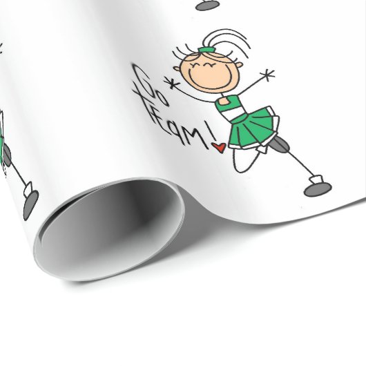 Groen maatbeentje Afbeelding op papier met overvul (Rol Hoek)