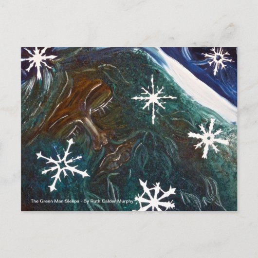 Groen Man briefkaart (Voorkant)