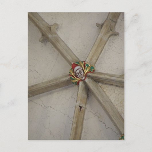 Groen Man Briefkaart - Salisbury Cathedraal (Voorkant)