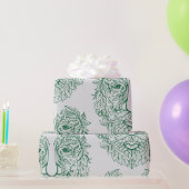Groen Man Cadeaupapier