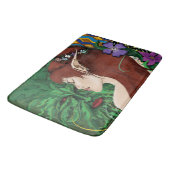 Groen Man Elf Fantasy Floral Badmat (Gekanteld)