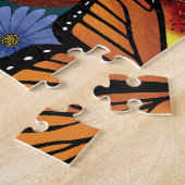 Groen Man Elf Fantasy Floral Legpuzzel (Zijkant)