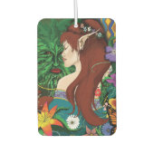Groen Man Elf Fantasy Floral Luchtverfrisser (Voorkant)