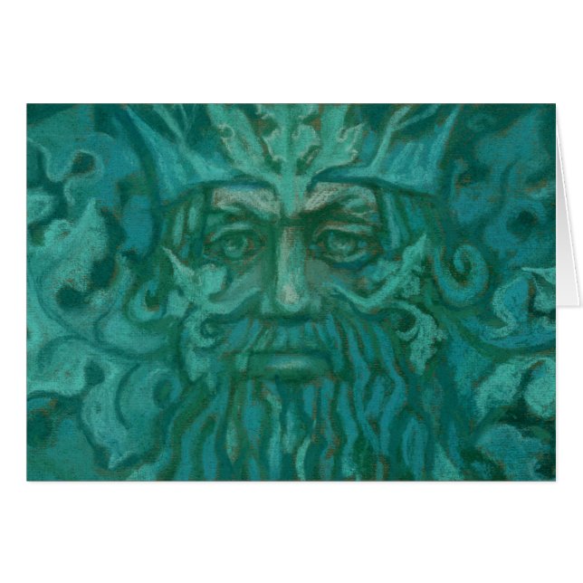 Groen Man, Forest King, Pagan God, Fantasy Art (Voorkant Horizontaal)