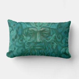 Groen Man, Forest King, Pagan God, Fantasy Art Kussen