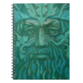 Groen Man, Forest King, Pagan God, Fantasy Art Notitieboek