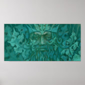Groen Man, Forest King, Pagan God, Fantasy Art Poster (Voorkant)