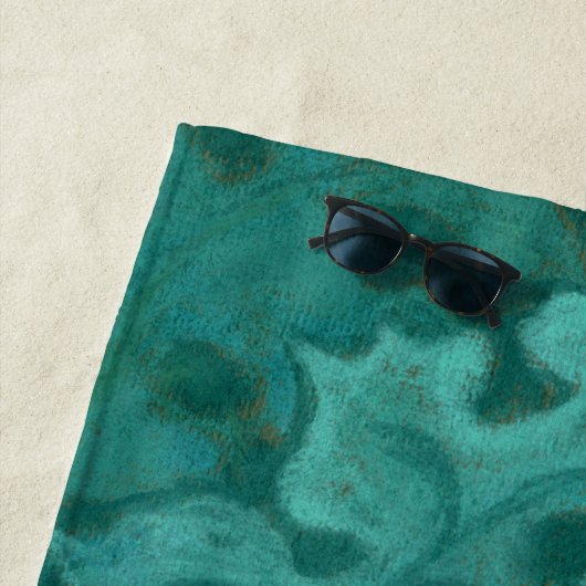 Groen Man, Forest King, Pagan God, Fantasy Art Strandlaken (In situ)