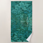 Groen Man, Forest King, Pagan God, Fantasy Art Strandlaken (Voorkant)