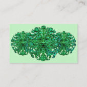 Groen Man Gaze Visitekaartjes (Achterkant)