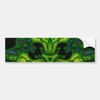 Groen Man Goblin - Emerald and Gold Mask Bumpersticker
