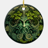 Groen Man Halloween Ornament (Achterkant)