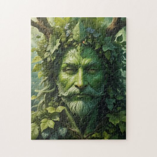 Groen Man Legpuzzel (Verticaal)