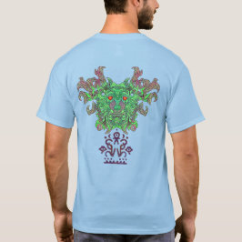 Groen Man Masker Omgekeerde T-shirt