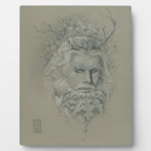 Groen Man met eikenbladbaard Fotoplaat (Voorkant)