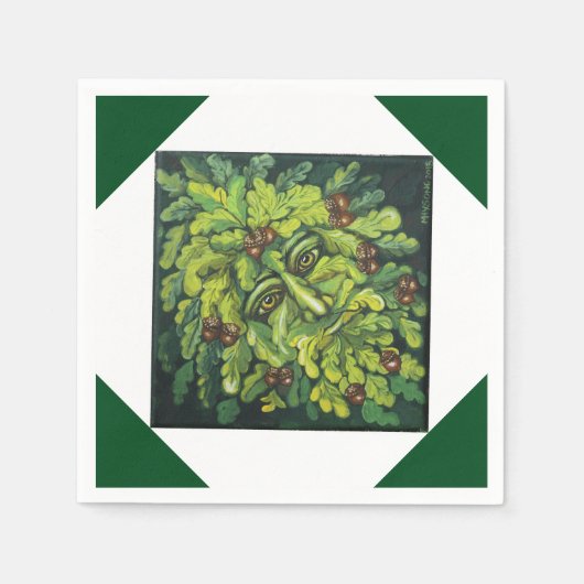 Groen Man Papier servetten (Voorkant)