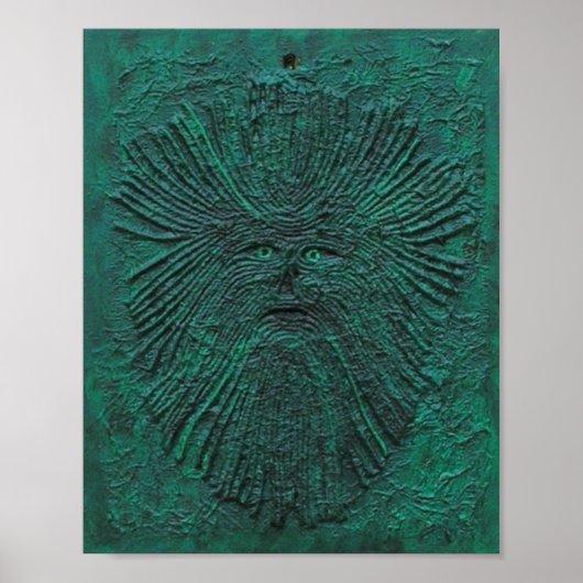 Groen Man Poster (Voorkant)