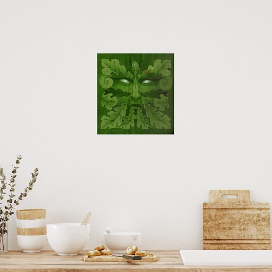 Groen Man Poster (Keuken)