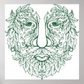 Groen Man Poster (Voorkant)