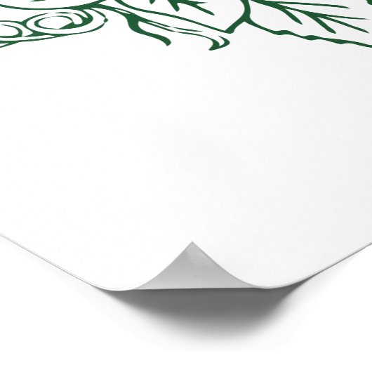 Groen Man Poster (Hoek)