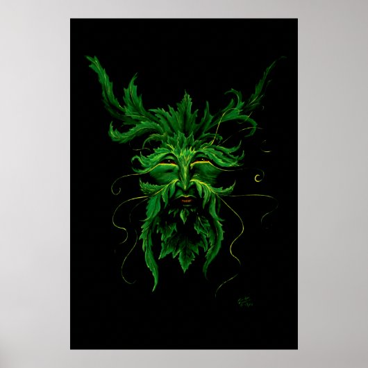Groen Man Poster (Voorkant)