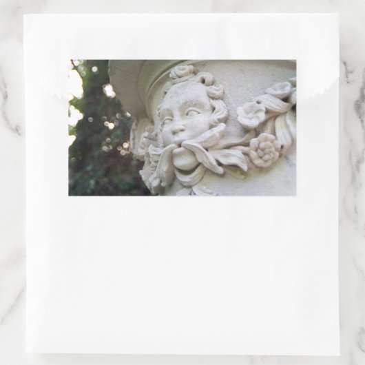 Groen Man Rechthoekige Sticker (Tas)