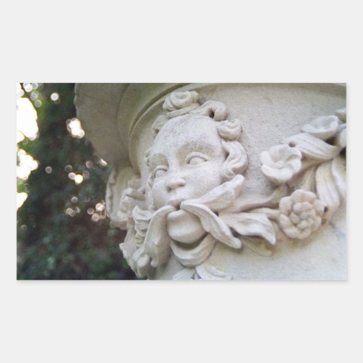 Groen Man Rechthoekige Sticker (Voorkant)