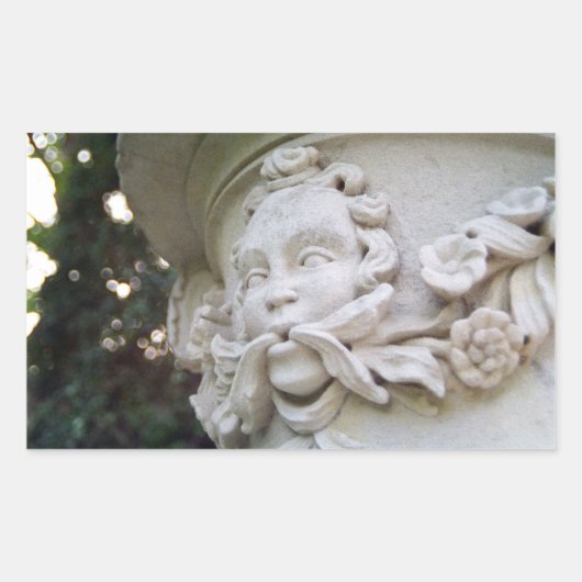 Groen Man Rechthoekige Sticker (Voorkant)