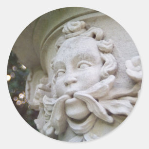 Groen Man Ronde Sticker