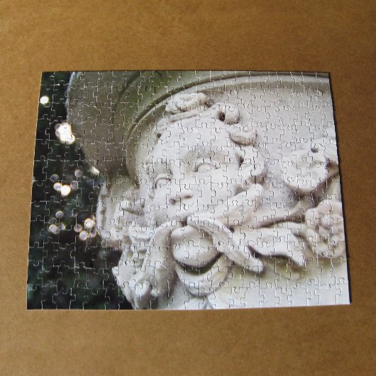 Groen Man Sculptuur Legpuzzel