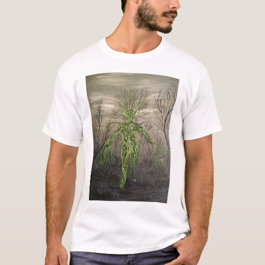 Groen Man T-shirt (Voorkant)