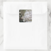 Groen Man Vierkante Sticker (Tas)