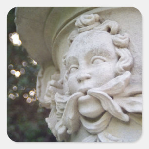 Groen Man Vierkante Sticker