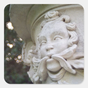 Groen Man Vierkante Sticker