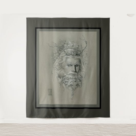 Groen Man Wandkleed (Voorkant)