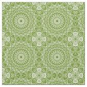 Groen Mandala Natuur Patroon Stof (Swatch)