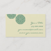 Groen Mandala Univers Symbool Visitekaartje (Achterkant)