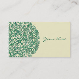 Groen Mandala Univers Symbool Visitekaartje