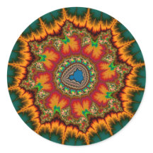 Groen Mandelbrot Fractal Poster