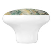 Groen Mariposite Mineral Stone Patroon Keramische Knop (Zijkant)