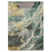 Groen Mariposite Mineral Stone Patroon Klembord (Voorkant)