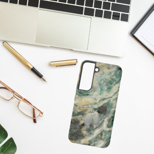 Groen Mariposite Mineral Stone Patroon Samsung Galaxy Hoesje