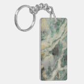 Groen Mariposite Mineral Stone Patroon Sleutelhanger (Voorkant Links)