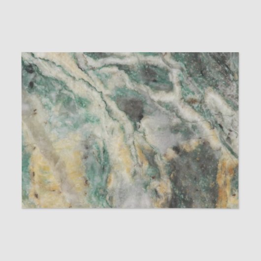 Groen Mariposite Mineral Stone Patroon Tissuepapier (Voorkant)