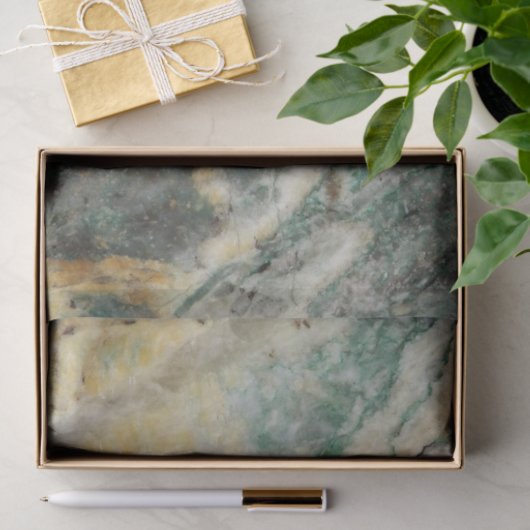 Groen Mariposite Mineral Stone Patroon Tissuepapier (Geschenk)