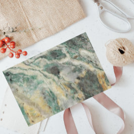 Groen Mariposite Mineral Stone Patroon Tissuepapier